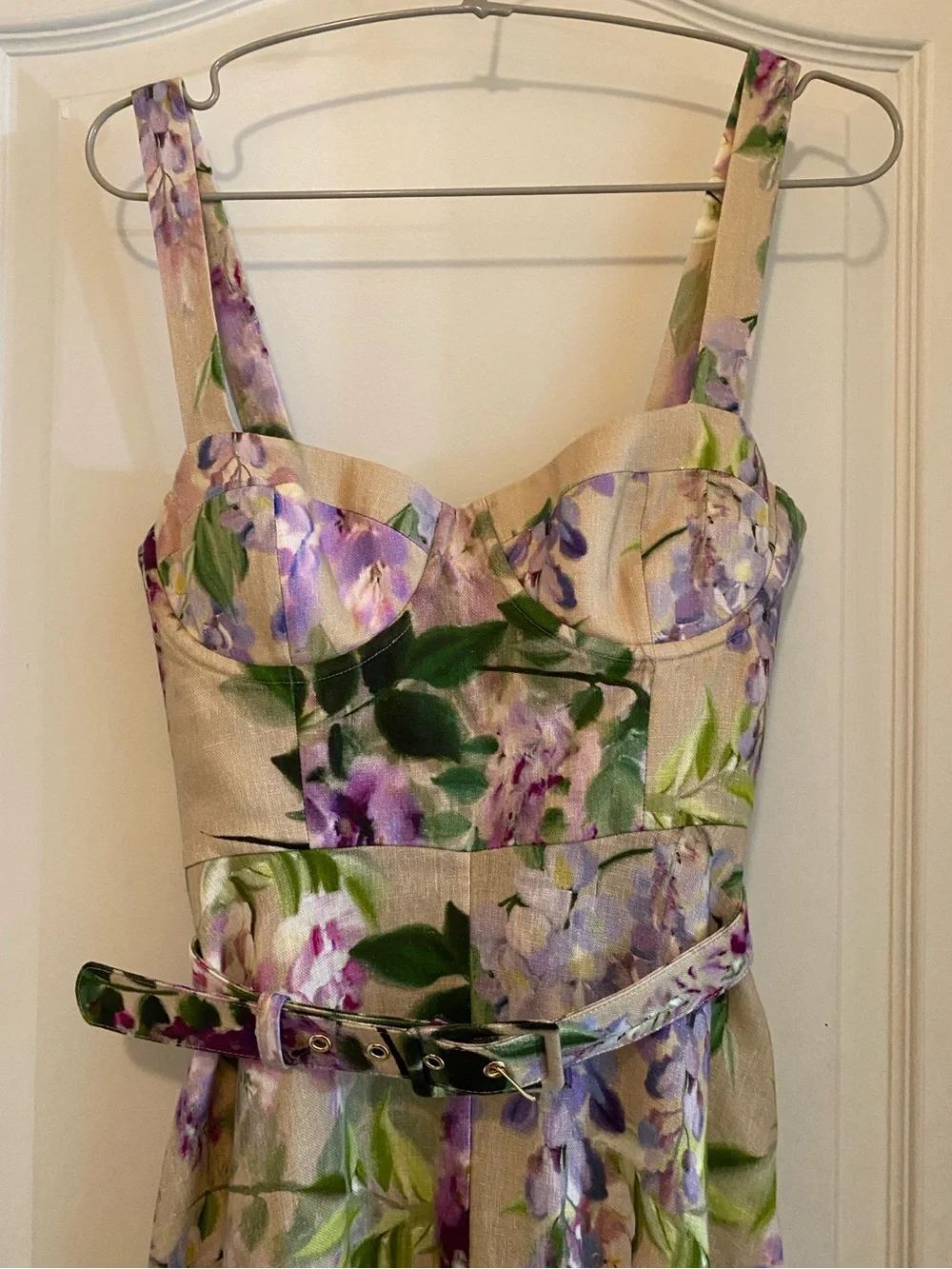 EUC Cara Cara Calypso Midi Dress Wisteria floral print Size 2 - Picture 4 of 10